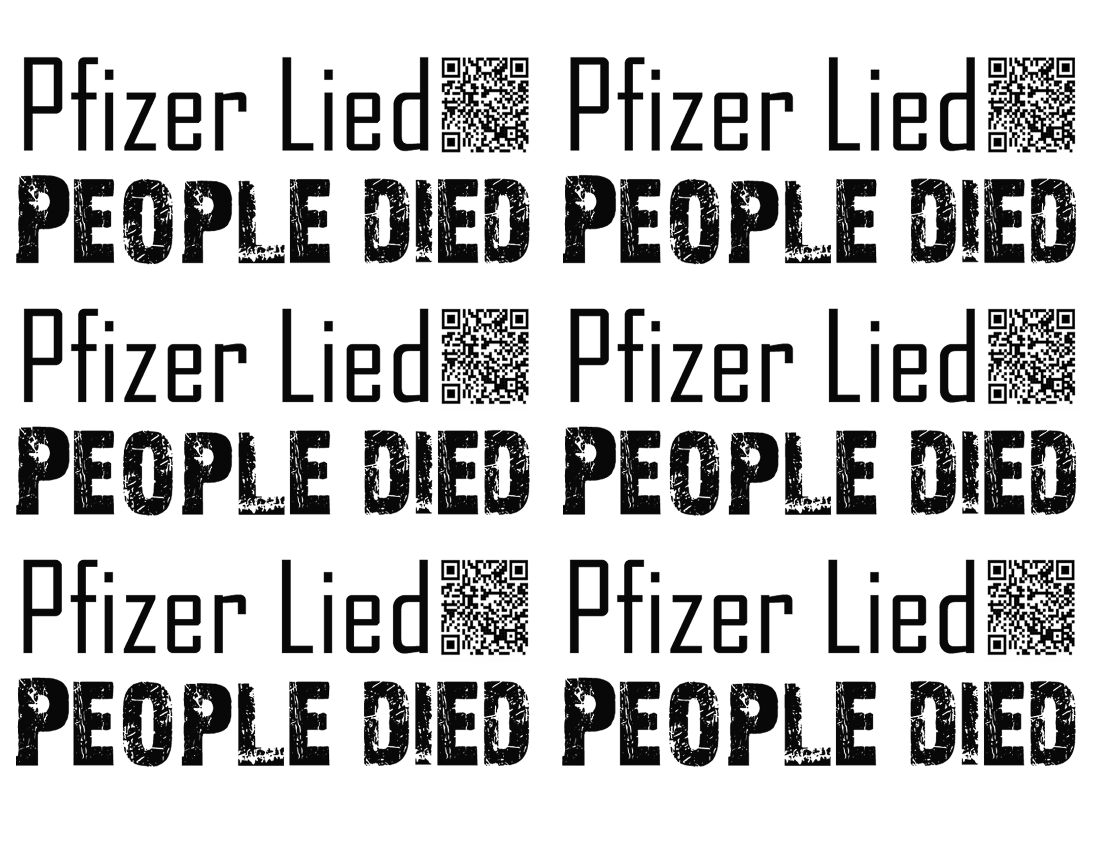 Pfizer lied sticker Pfizer lied sticker